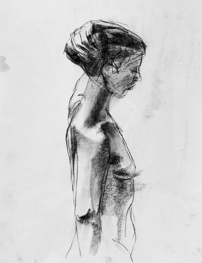 Study woman standing